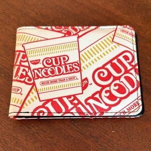 Buckle-Down Nissin Cup Noodles Bifold Wallet Vegan Leather.